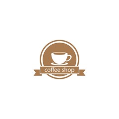 Coffee cup logo template vector icon design