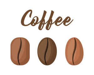 Style coffee beans vector design