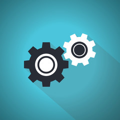 Setting icon vector, Tools, Cog, Gear Sign Isolated on white background.