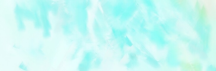 banner grunge background with light cyan, pale turquoise and aqua marine color and space for text