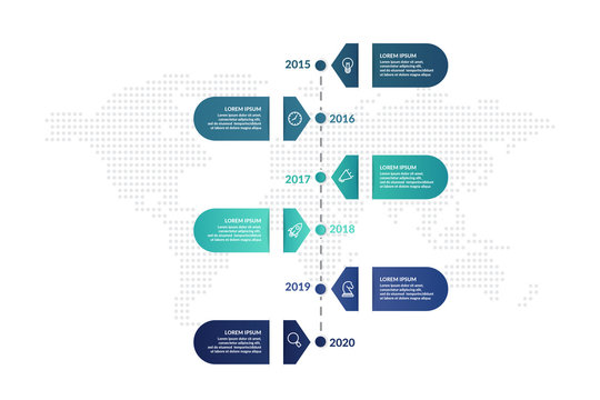 timeline infographic template design . business infographic concept for presentations, banner, workflow layout, process diagram, flow chart