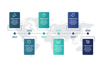 timeline infographic template design . business infographic concept for presentations, banner, workflow layout, process diagram, flow chart