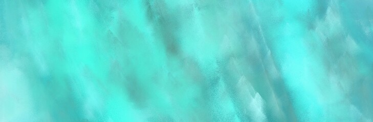 header watercolor grungy brushed wallpaper graphic with medium turquoise, baby blue and cadet blue painted color