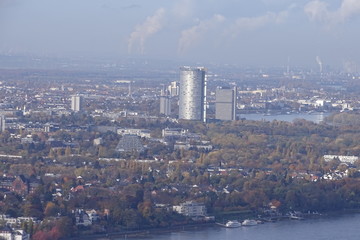 Blick auf Bonn vom Drachenfels