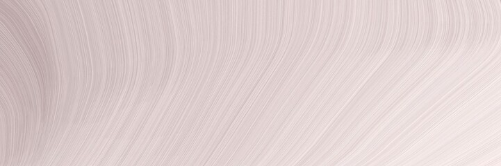Fototapeta premium banner abstract waves design with light gray, linen and dark gray color