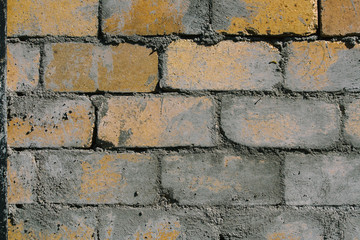 fresh Brickwork, texture, mortar residues