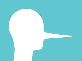 Liar head, long nose