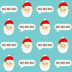 Santa Claus seamless background.