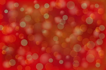Red and orange holiday bokeh. Abstract Christmas background