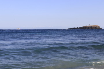 A beautiful view of beach in Bali, Indonesia.