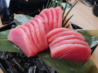 Dish of Tuna Sashimi