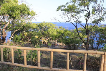 Fototapeta premium A beautiful view of Virgin Beach in Bali, Indonesia.