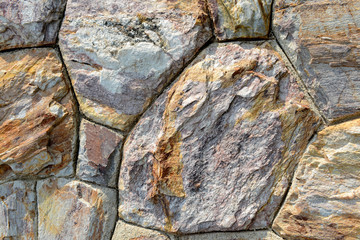 Brown stone wall