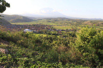 Obraz premium A beautiful view of mountain in Bali, Indonesia