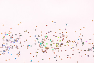 Colorful glitters background.