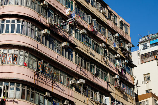 Residential buildings in Yaumatei, Hong Kong