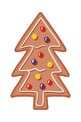 Merry christmas cookie vector design