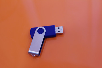 blue USB memory cards in the form of a gun