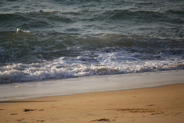 waves on the beach