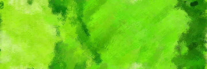 stylish design painted brush with moderate green, yellow green and green color