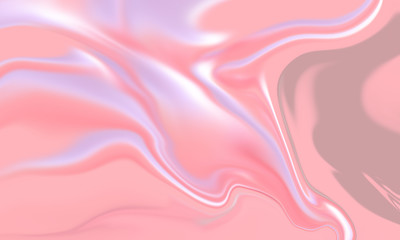 Iridescent pink abstract satin liquid marble background texture	