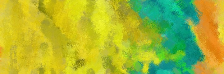 Fototapeta na wymiar abstract design art painting with golden rod, medium sea green and olive drab color