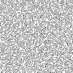 Seamless abstract grunge background. Black and white pattern of repeating elements