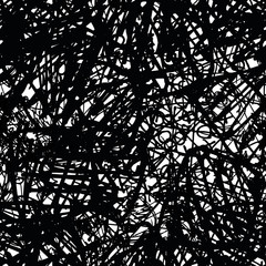 Seamless abstract grunge background. Black and white pattern of repeating elements