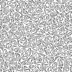 Seamless abstract grunge background. Black and white pattern of repeating elements