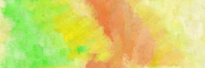 banner design painting with dark khaki, blanched almond and pastel green color