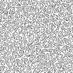 Seamless abstract grunge background. Black and white pattern of repeating elements