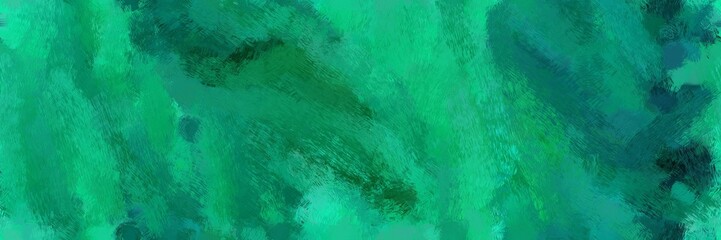 repeatable design paint brushed with teal, light sea green and very dark blue color