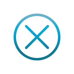 error symbol user interface blue gradient