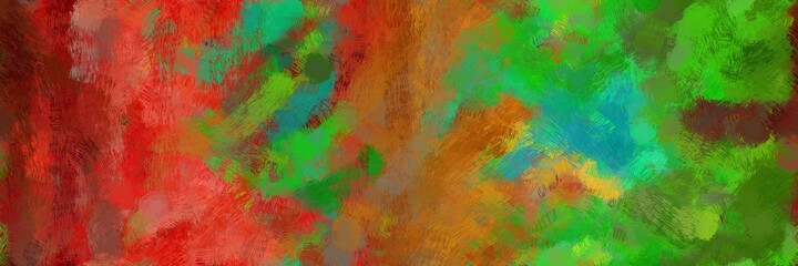 powerful design painted art with brown, coffee and lime green color