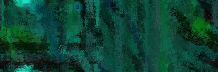 header design art painting with very dark blue, black and light sea green color