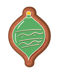 Merry christmas sphere cookie vector design