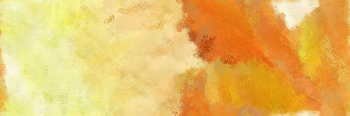 horizontal design painted art with khaki, golden rod and blanched almond color