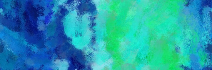 fantasy design painted art with light sea green, medium turquoise and midnight blue color