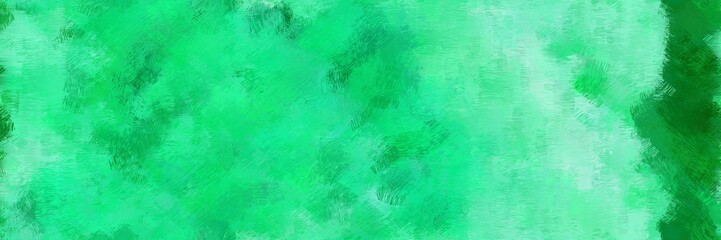 colored design paint brushed with light sea green, medium spring green and forest green color