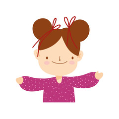 merry christmas girl with ugly sweater