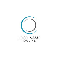 Circle logo and symbol vector icon template app