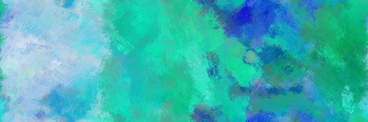colorful design painting with light sea green, light blue and steel blue color