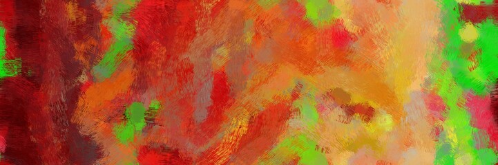 backdrop illustration painted art with firebrick, sienna and forest green color