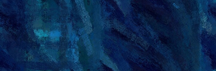 modern illustration paint brushed with very dark blue, teal blue and strong blue color