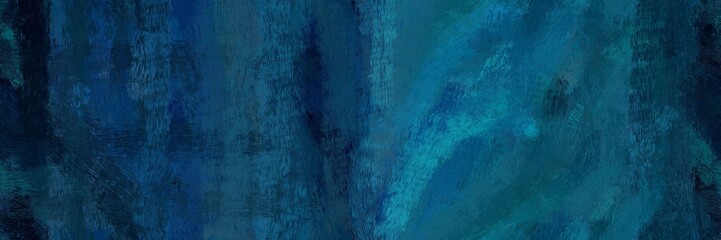 artwork design paint brushed with teal green, dark slate gray and very dark blue color