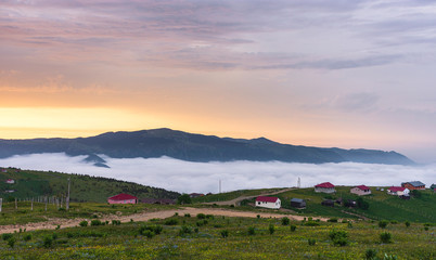 Sunset at Kayabasi Plateau, Blacksea (Karadeniz), Turkey