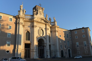 Fototapeta na wymiar Chiesa Santa Croce in Gerusalemme Roma
