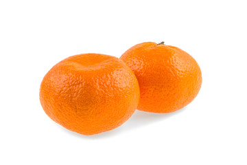 tangerine on a white background