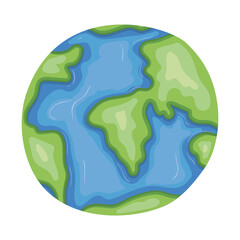 Isolated planet sphere vector design