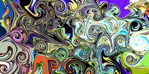 full color abstract background from procreate